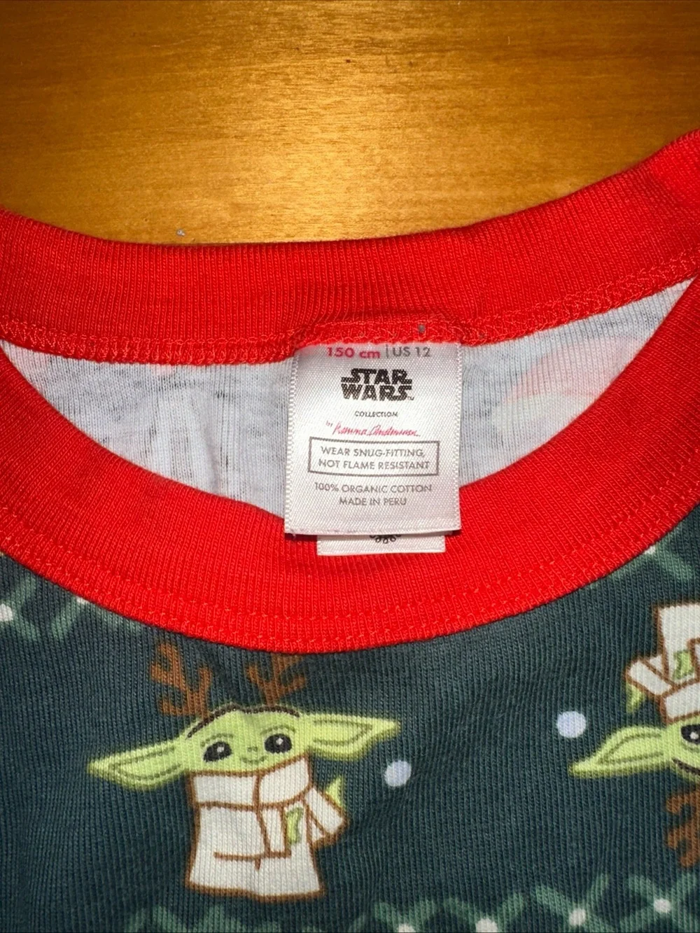 Hanna Andersson Star Wars Grogu Yoda Mandalorian Pajama Set 12 Organic Cotton